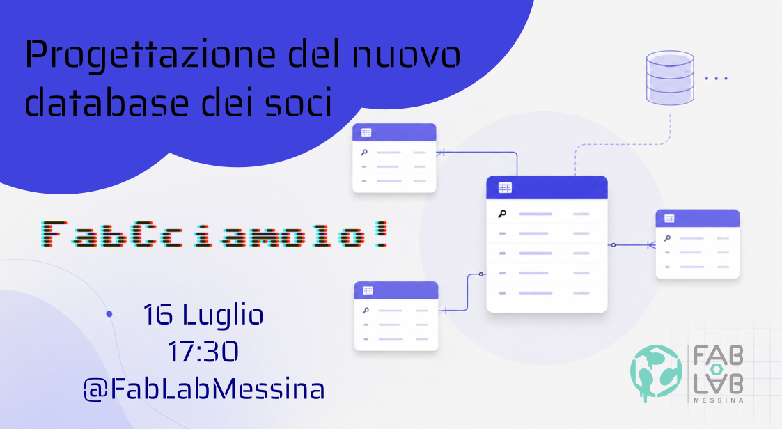 Progettazione del nuovo database dei soci